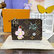 Bagsaaa LV M15334 Lisa Wallet Monogram Snowy Pearl - 11.5cm - 1