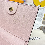 Bagsaaa LV M15334 Lisa Wallet Monogram Snowy Pearl - 11.5cm - 3