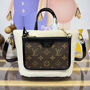 Bagsaaa LV M26315 REVERSIBLE Neverfull Bandoulière Inside Out BB Monogram Shearling - 26.5cm - 3