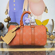 Bagsaaa LV M26818 Keepall Bandoulière 25 Orange - 25cm - 1