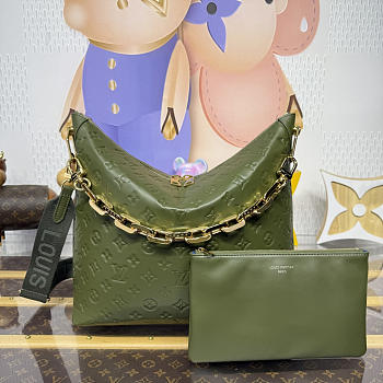 Bagsaaa LV M15228 Coussin Hobo MM Dark Khaki - 38cm