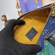 Bagsaaa LV M25786 Keepall Bandoulière 25 Blue Stripes - 25cm - 2