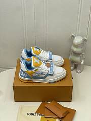 Bagsaaa LV Trainer Sneaker blue Signature details - 1