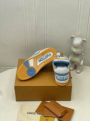 Bagsaaa LV Trainer Sneaker blue Signature details - 2