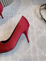 Bagsaaa Balenciaga Avenue 90 satin pumps red - 7cm - 4