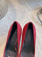 Bagsaaa Balenciaga Avenue 90 satin pumps red - 7cm - 3