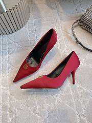 Bagsaaa Balenciaga Avenue 90 satin pumps red - 7cm - 2
