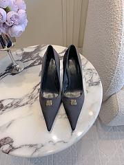 Bagsaaa Balenciaga Avenue 90 satin pumps black - 7cm - 1