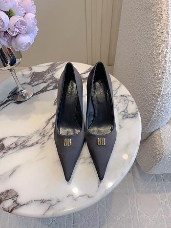 Bagsaaa Balenciaga Avenue 90 satin pumps black - 7cm