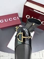 Bagsaaa Gucci Women's ankle boot with half Horsebit 849549 black - 3