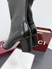 Bagsaaa Gucci Women's ankle boot with half Horsebit 849549 black - 2