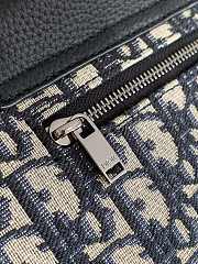 Bagsaaa Dior Gallop Sling Bag Beige and Black Dior Oblique Jacquard with Black Grained Calfskin - 27.5cm - 3