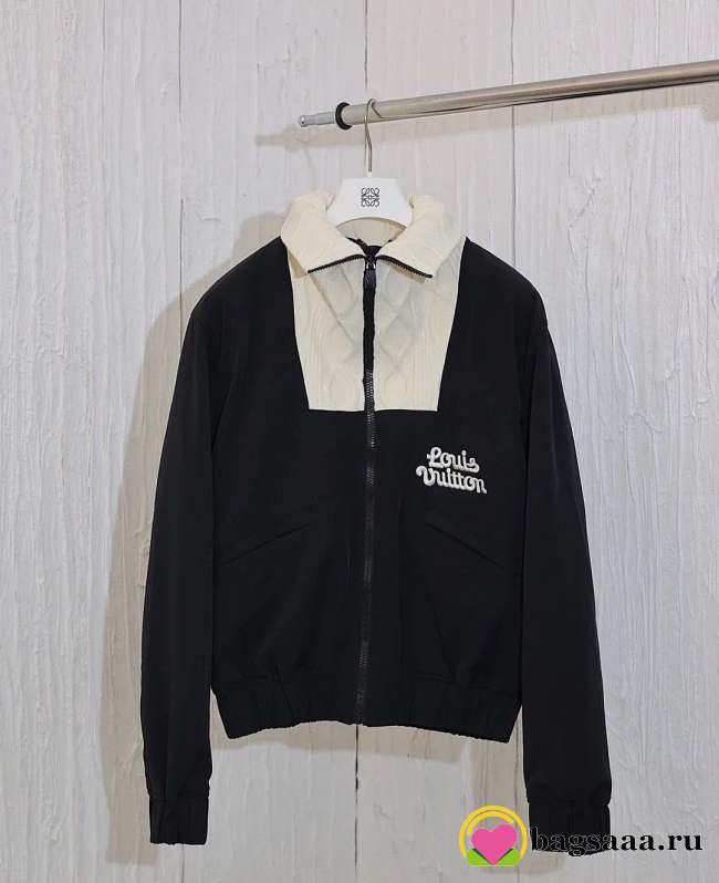 Bagsaaa Louis Vuitton x Tyler Knitted Collar Embroidered Technical Blouson - 1