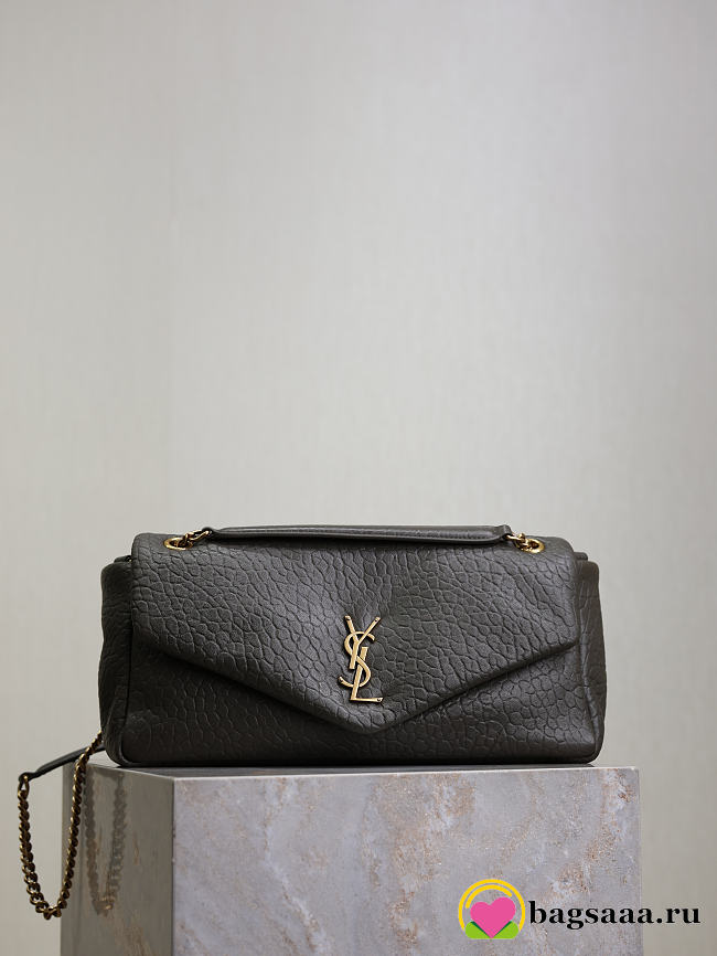 Bagsaaa YSL Calypso Medium In Grained Lambskin 800916 Light Musk - 30cm - 1