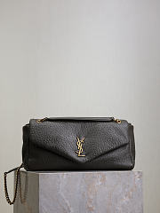 Bagsaaa YSL Calypso Medium In Grained Lambskin 800916 Light Musk - 30cm - 1