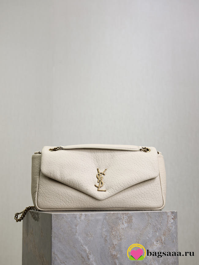 Bagsaaa YSL Calypso Medium In Grained Lambskin 800916 Off White - 30cm - 1