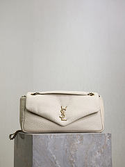 Bagsaaa YSL Calypso Medium In Grained Lambskin 800916 Off White - 30cm - 1