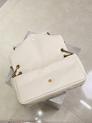 Bagsaaa YSL Calypso Medium In Grained Lambskin 800916 Off White - 30cm - 4