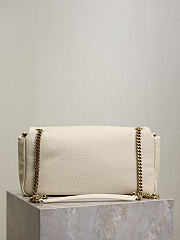 Bagsaaa YSL Calypso Medium In Grained Lambskin 800916 Off White - 30cm - 3