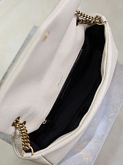 Bagsaaa YSL Calypso Medium In Grained Lambskin 800916 Off White - 30cm - 2
