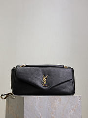 Bagsaaa YSL Calypso Medium In Grained Lambskin 800916 Black - 30cm - 1