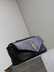 Bagsaaa YSL Calypso Medium In Grained Lambskin 800916 Black - 30cm - 3