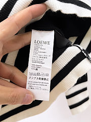 Bagsaaa Loewe Anagram sweater in a wool blend with contrast striped black - 4