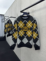 Bagsaaa Louis Vuitton Wool Blend Pullover with the Damier Argyle motif - 1