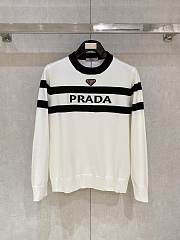 Bagsaaa Prada sweatshirt white long sleeves - 1