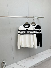 Bagsaaa Prada sweatshirt white long sleeves - 3