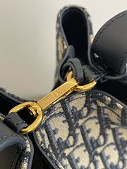 Bagsaaa Diorstar Mini Bucket Bag Blue Dior Oblique Jacquard - 16cm - 4