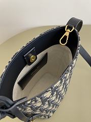 Bagsaaa Diorstar Mini Bucket Bag Blue Dior Oblique Jacquard - 16cm - 2