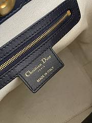 Bagsaaa Small Diorstar Bucket Bag Blue Dior Oblique Jacquard - 24 cm - 3