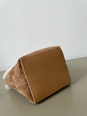 Bagsaaa DiorAlps Dior Toujours Vertical Nano Tote Bag Beige Suede - 15cm - 3