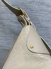 Bagsaaa Medium Dior Voyage Bag Beige Flat Macrocannage Crinkled Calfskin - 28cm - 2