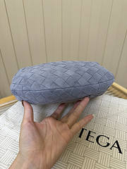 Bagsaaa Bottega Veneta Jodie bag in blue suede - 26cm - 4