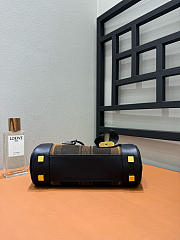 Bagsaaa Amazona 23 Cropped Bag in Tartan Suede and Napa Calfskin tan - 23cm - 3