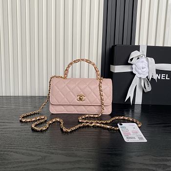 Bagsaaa Chanel Clutch with chain AP4798 Light Pink - 18.5cm