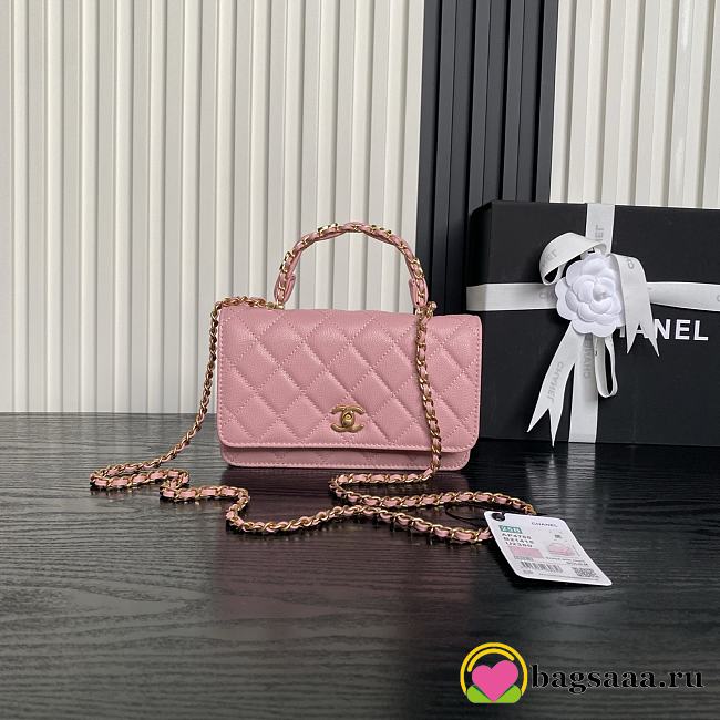 Bagsaaa Chanel Wallet On Chain AP4785 Pink - 19.2cm - 1