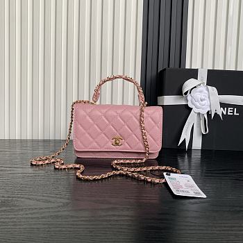 Bagsaaa Chanel Wallet On Chain AP4785 Pink - 19.2cm