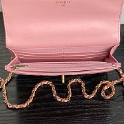 Bagsaaa Chanel Wallet On Chain AP4785 Pink - 19.2cm - 2