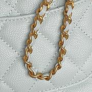 Bagsaaa Chanel Wallet On Chain AP4785 Light Blue - 19.2cm - 4