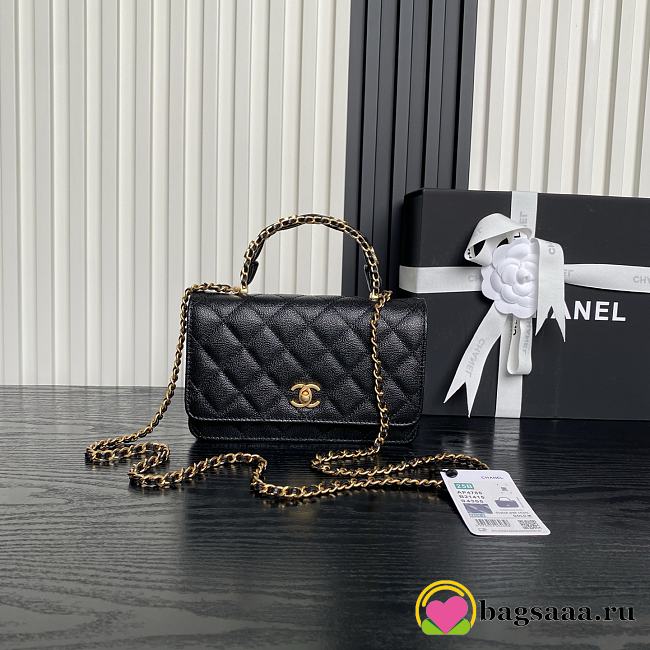 Bagsaaa Chanel Wallet On Chain AP4785 Black - 19.2cm - 1