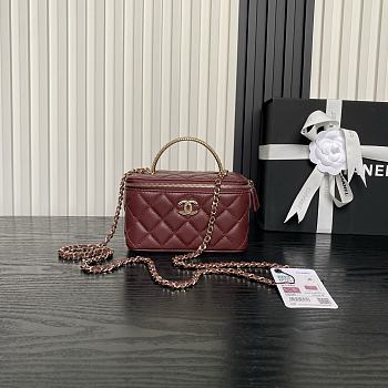 Bagsaaa Chanel Long Vanity with Chain AP4842 Red - 17cm