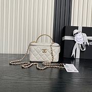 Bagsaaa Chanel Long Vanity with Chain AP4842 White - 17cm - 1