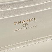 Bagsaaa Chanel Long Vanity with Chain AP4842 White - 17cm - 4