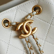 Bagsaaa CHANEL 25 Medium Backpack AS5600 White Caviar - 23cm - 2