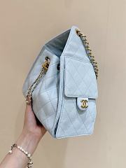 Bagsaaa CHANEL 25 Small Handbag AS5293 light blue - 30cm - 4