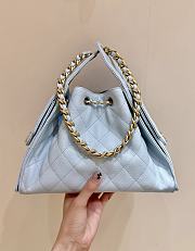 Bagsaaa CHANEL 25 Small Handbag AS5293 light blue - 30cm - 2