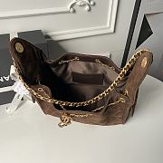 Bagsaaa CHANEL 25 Small Handbag AS5293 Dark Brown suede - 30cm - 4